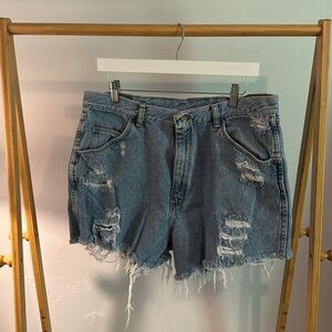 Vintage wrangler denim shorts